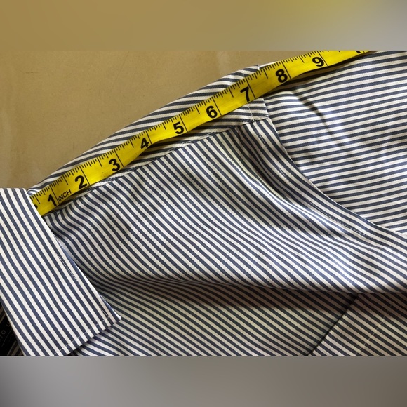 Pronto Uomo Blue Long Sleeve Button Up Shirt Men’s Size 17 or 34/35 - Picture 10 of 14